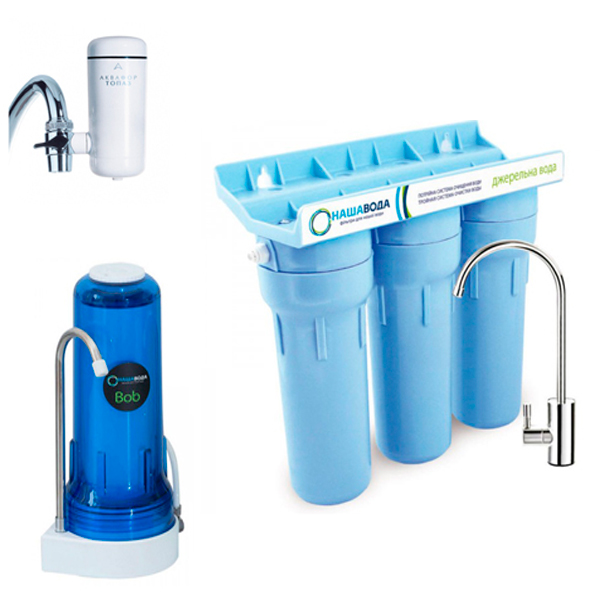 Основні типи та відмінності фільтрів для води